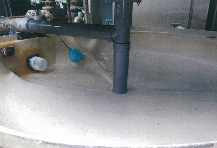 作業後　冷却塔内部